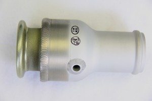 Finished Aluminum Part after Chem Film and penetrant inspect